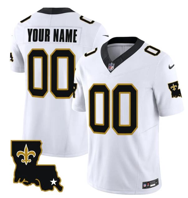 Men's New Orleans Saints ACTIVE PLAYER Custom White 2023 F.U.S.E. 1987 Legacy Vapor Stitched Jersey Men's New Orleans Saints ACTIVE PLAYER Custom White 2023 F.U.S.E. 1987 Legacy Vapor Stitched Jersey